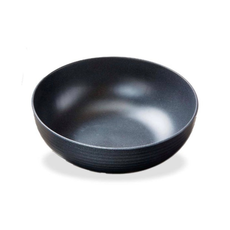 charcoal melamine serving bowl