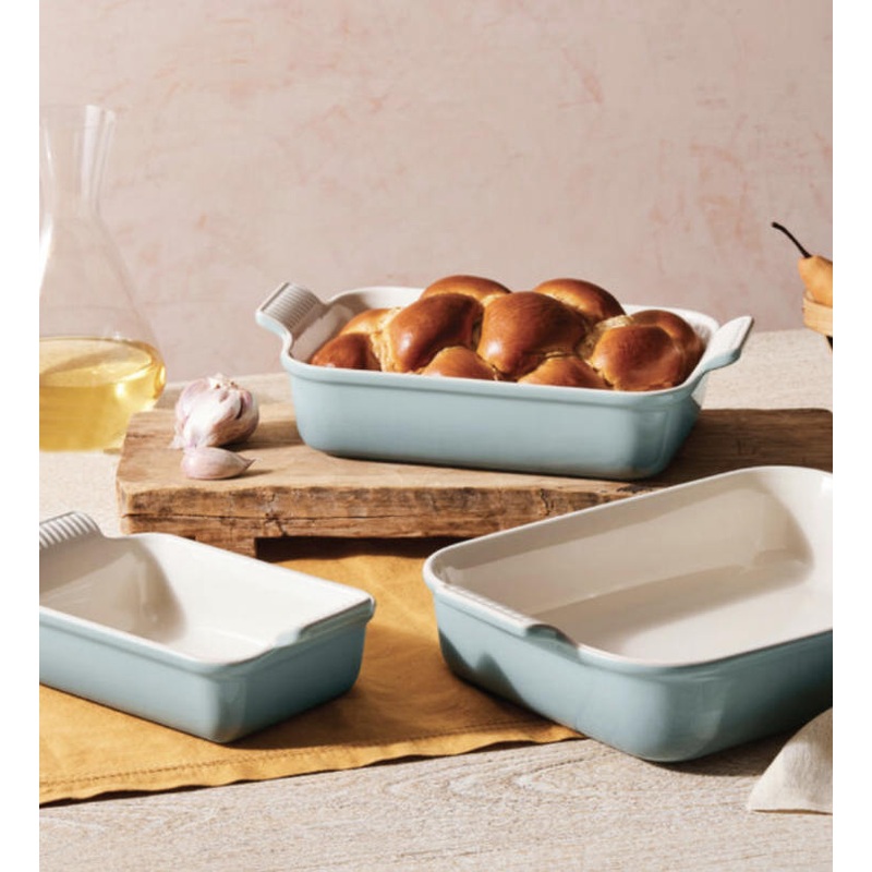 Heritage Set of 3 Rectangular Dishes - Sea Salt