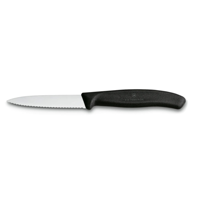 Swiss Classic Black Paring 3.25" Serrated Knife
