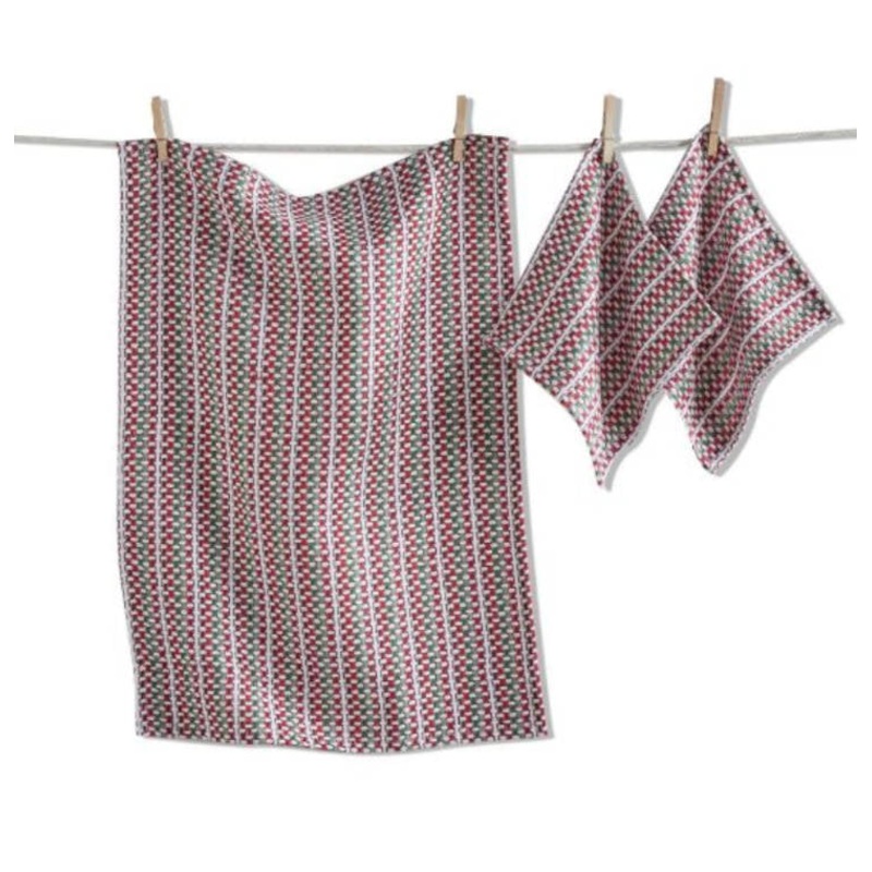 Whimsy Towel & Dishcloth S/3
