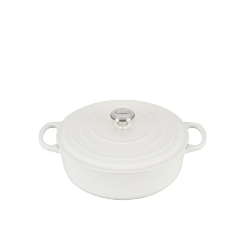 6.75 qt Signature WIDE Dutch Oven - White