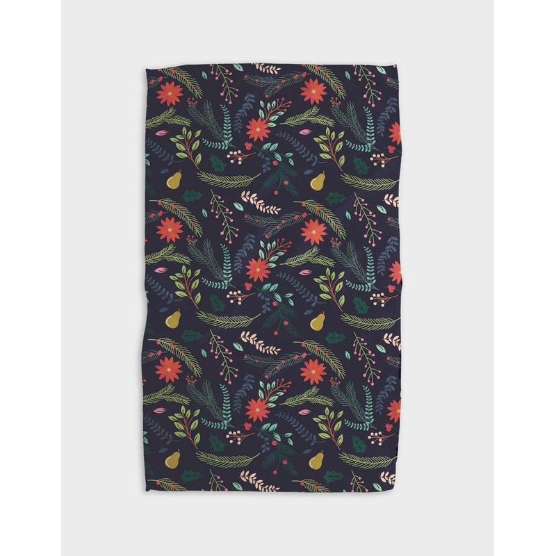 Branches Pear Blue Tea Towel