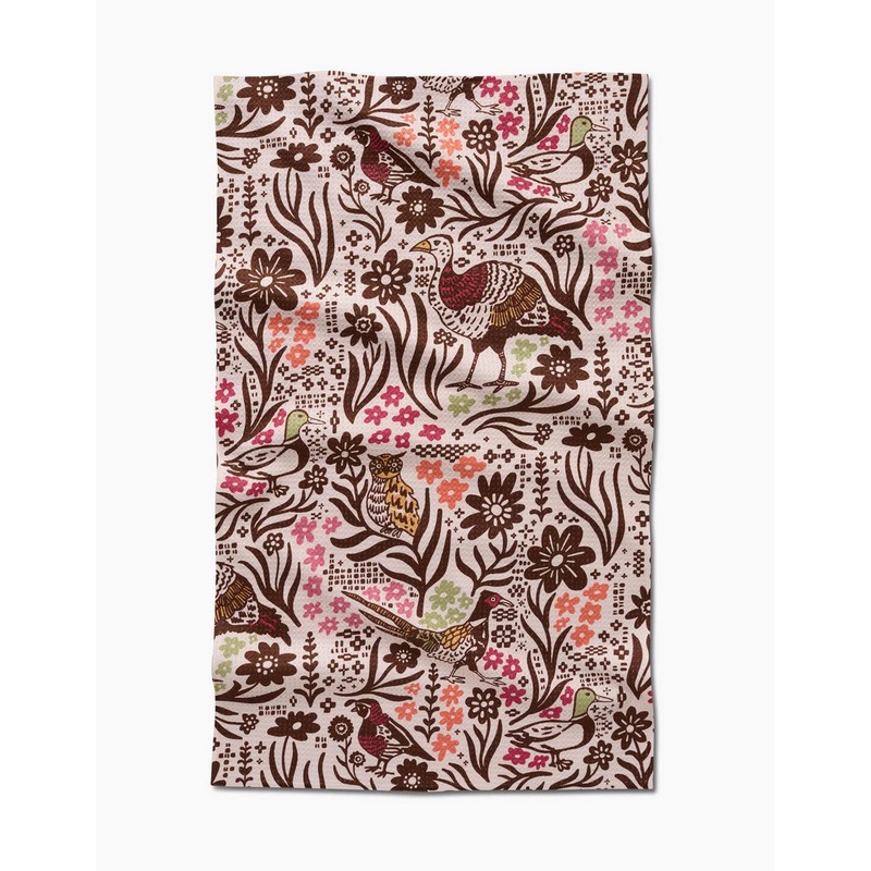 Fall Fowl Tea Towel