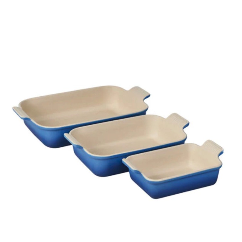 Heritage Set of 3 Rectangular Dishes - Marseille