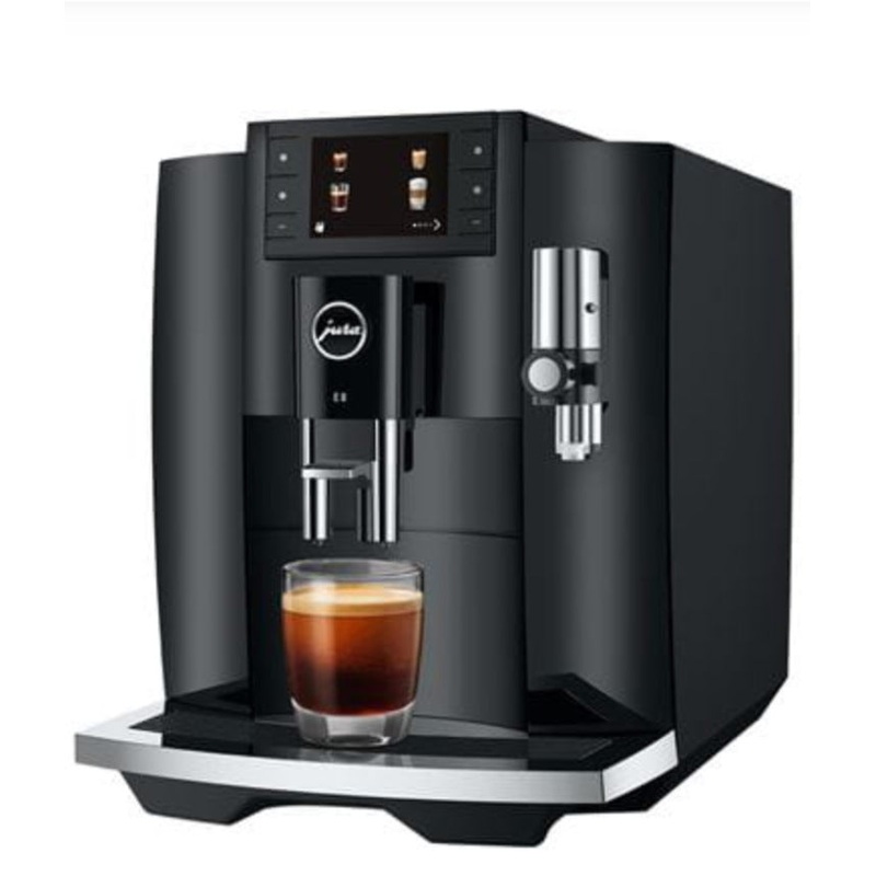 New E8 Black Espresso Machine