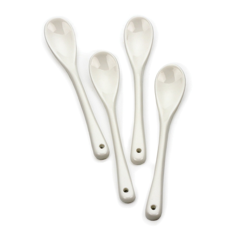 Porcelain Egg Spoons 4 Set