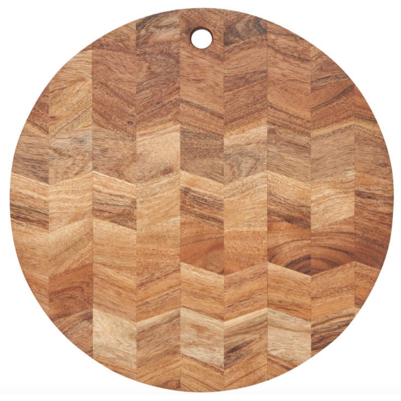 16" Acacia Chevron Serving Board