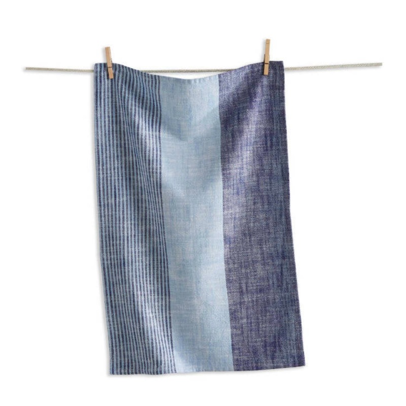 Baha Stripe Dishtowel Blue