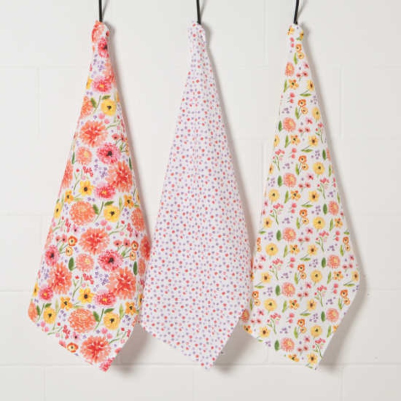 Bakers Flour Cottage Floral 3/set