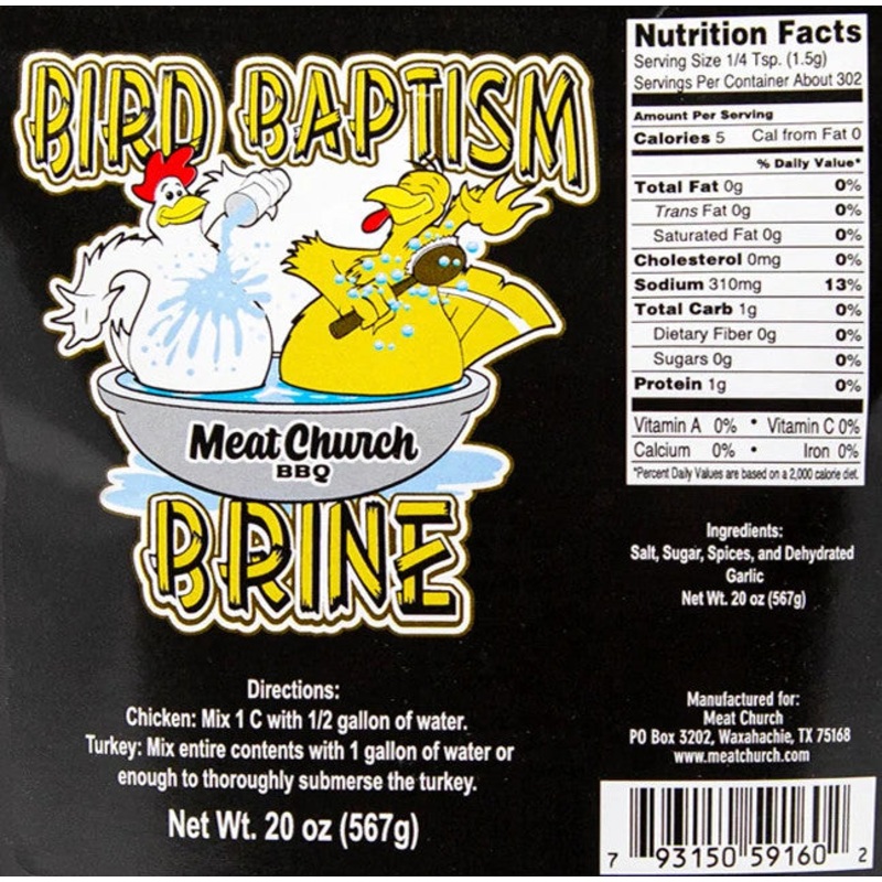Bird Baptism Brine