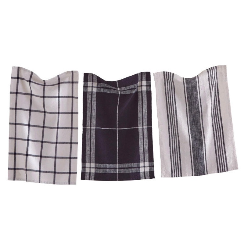 Classic Dishtowel S/3 Black