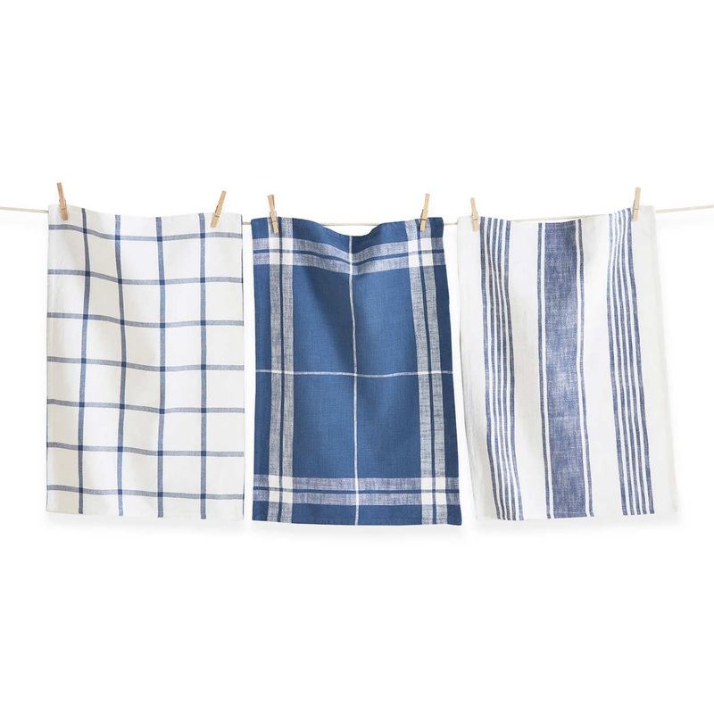 Classic Dishtowel S/3 Blue