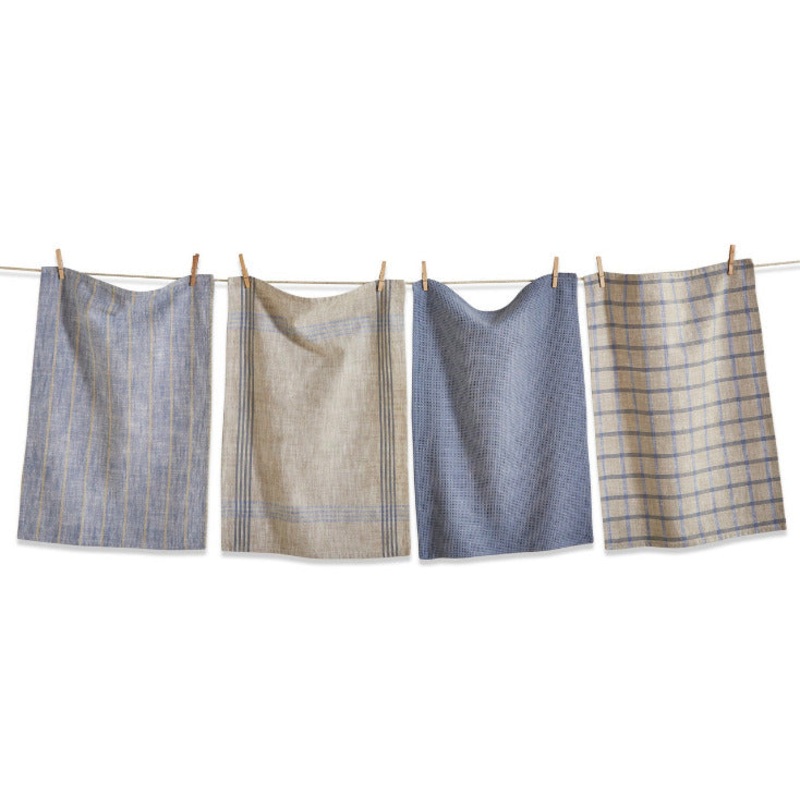 Denim Canyon Woven Towel Set/4