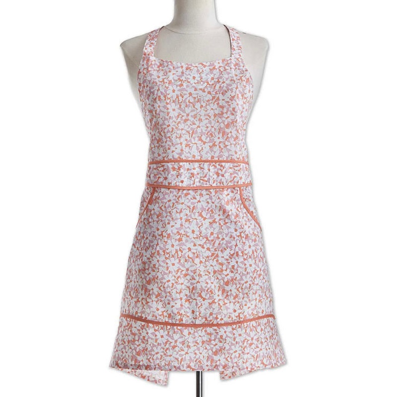 Flower Petals Apron Pink