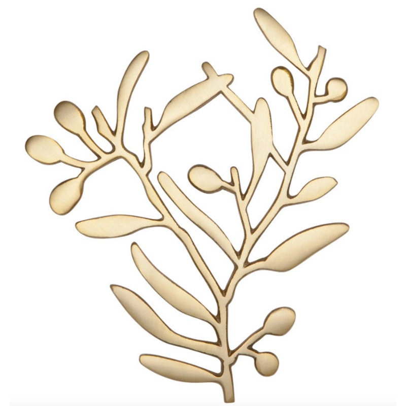 Matte Gold Branch Trivet