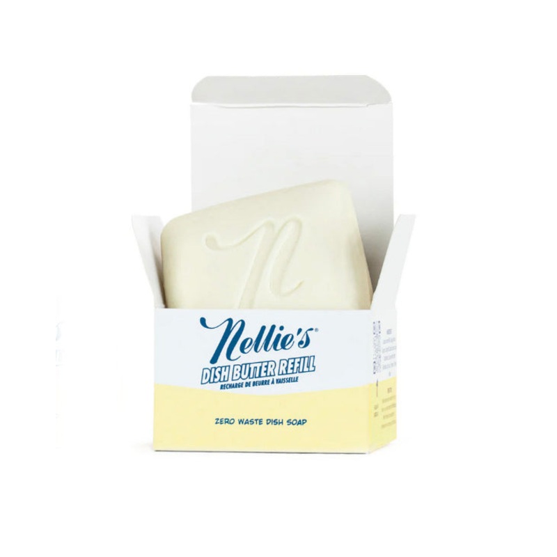 REFILL Nellie's Solid Dish Butter Soap White