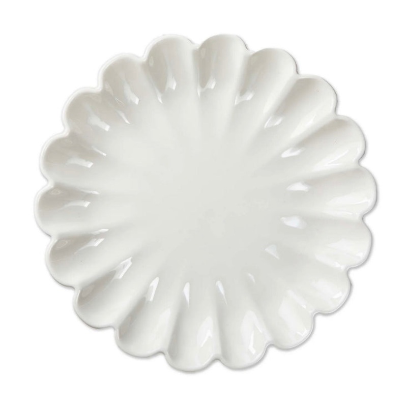 Scallop Plate White