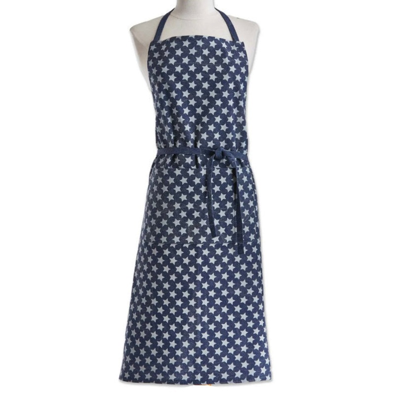 Stars Apron Blue