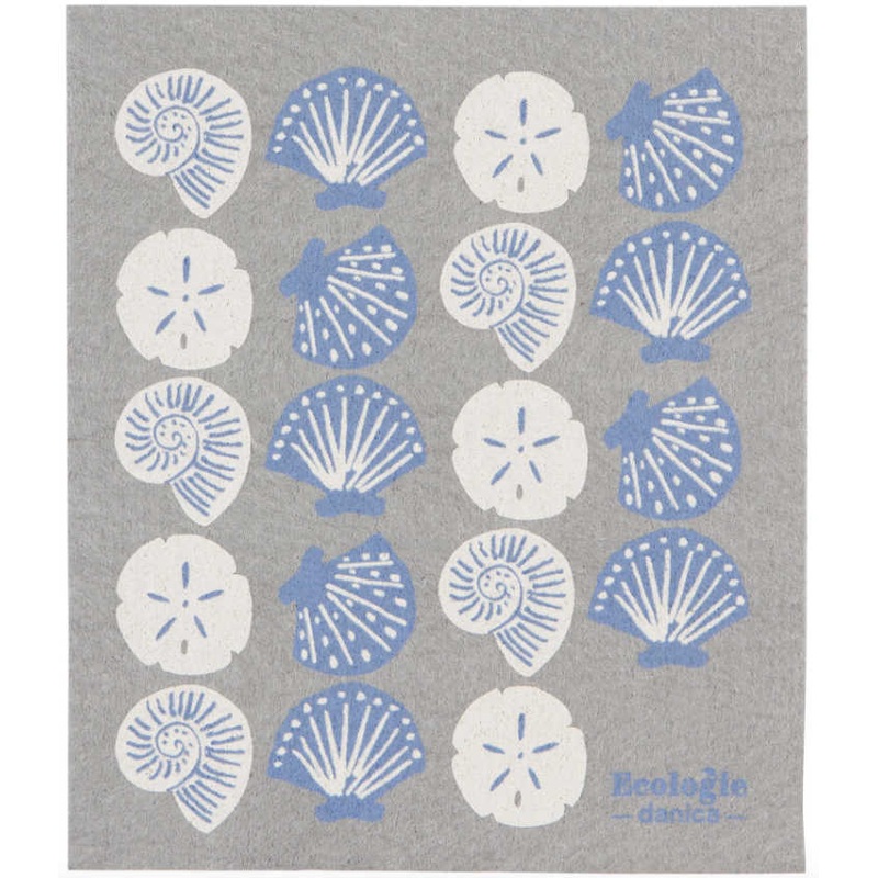 Swedish Dishcloth Seaside Shells