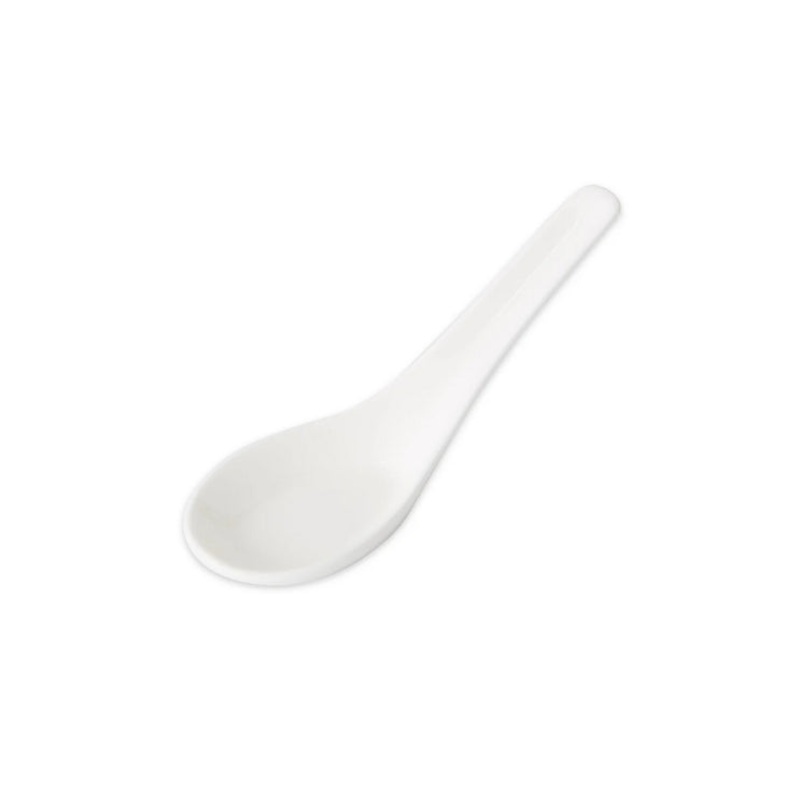 Asian Porcelain Soup Spoon