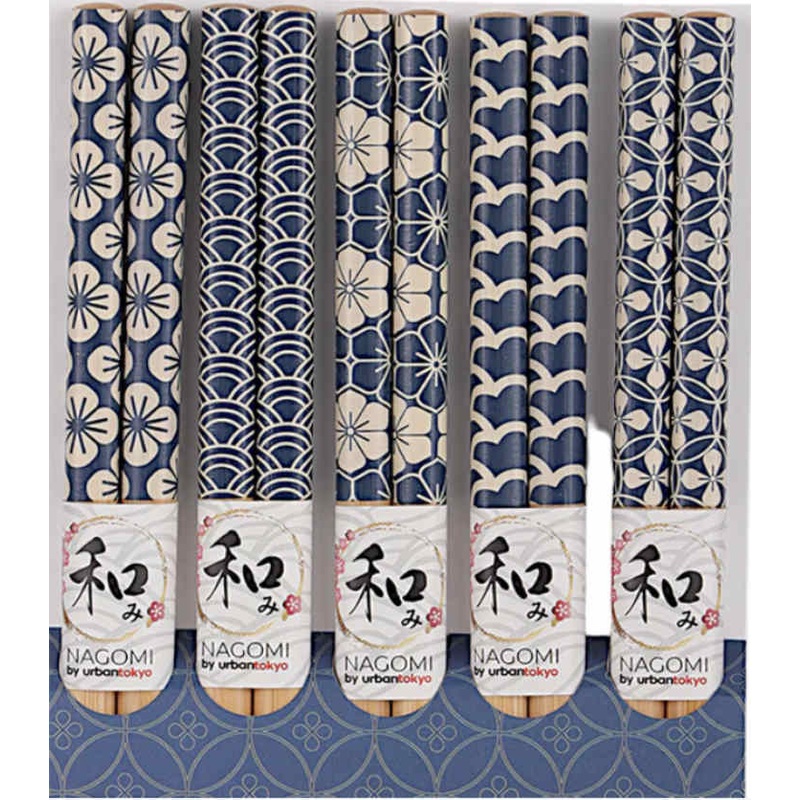 Blue Pattern Chopsticks Set