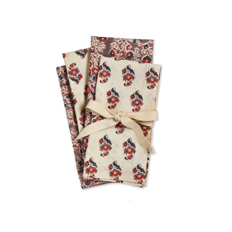 Jasmine Block Prnt Napkin S/4