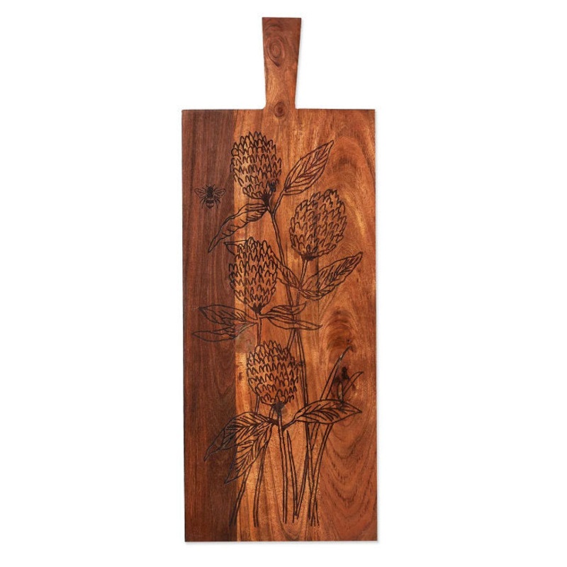 Lavender & Honey Rect Board Natural