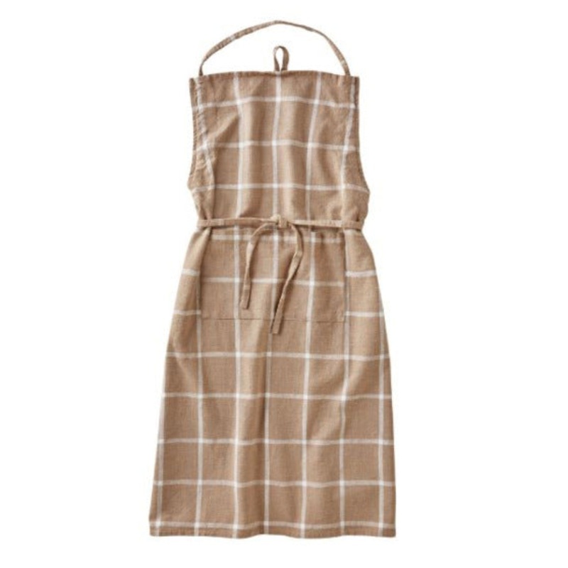 Linen Classic Check Slub Apron