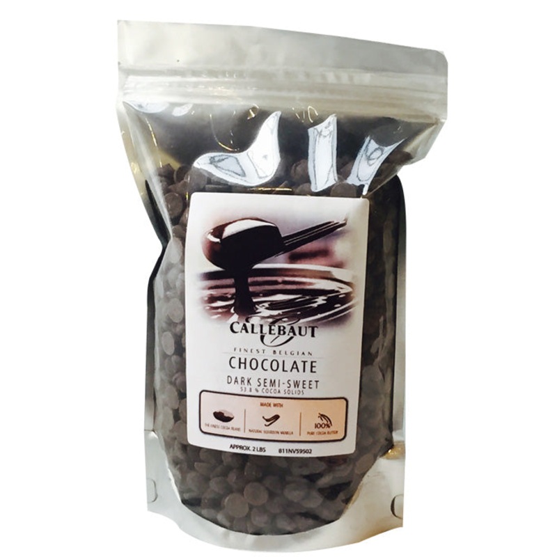 2 Lb Dark Semi-Sweet Chocolate Callets