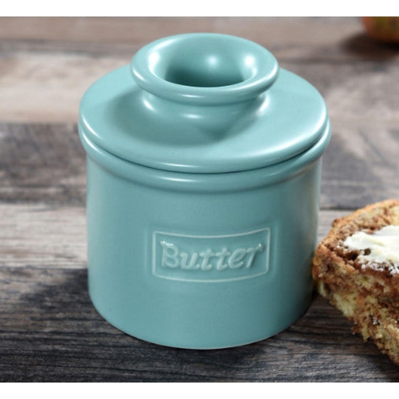Aqua Cafe Butter Bell Crock