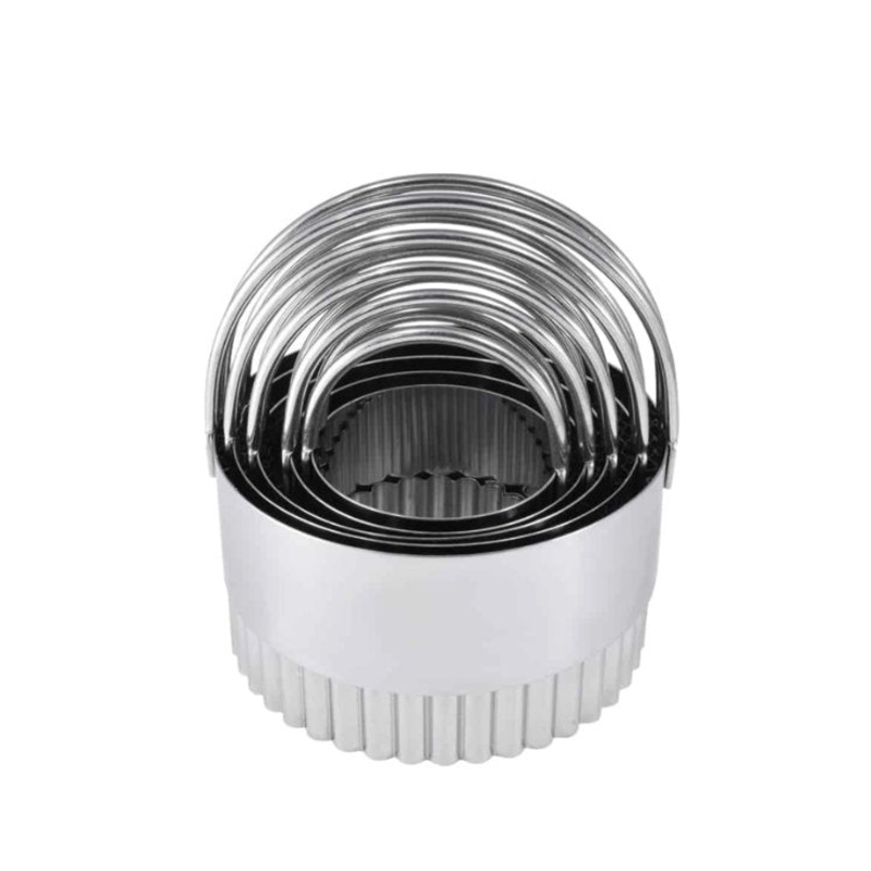 Fluted Biscuit Circle 5 pc Set