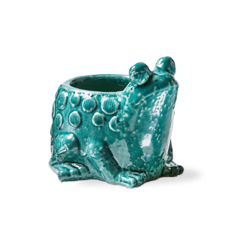 Frog Planter Teal
