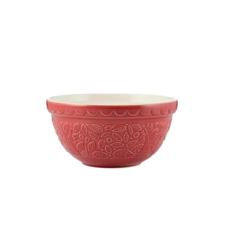 Red In The Forest Mixing Bowl 8.25"