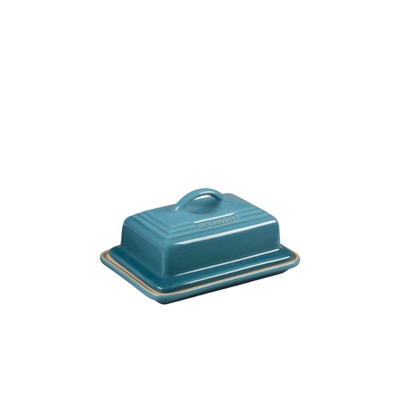 6.75" x 5" x 3.5" European Butter Dish - Caribbean