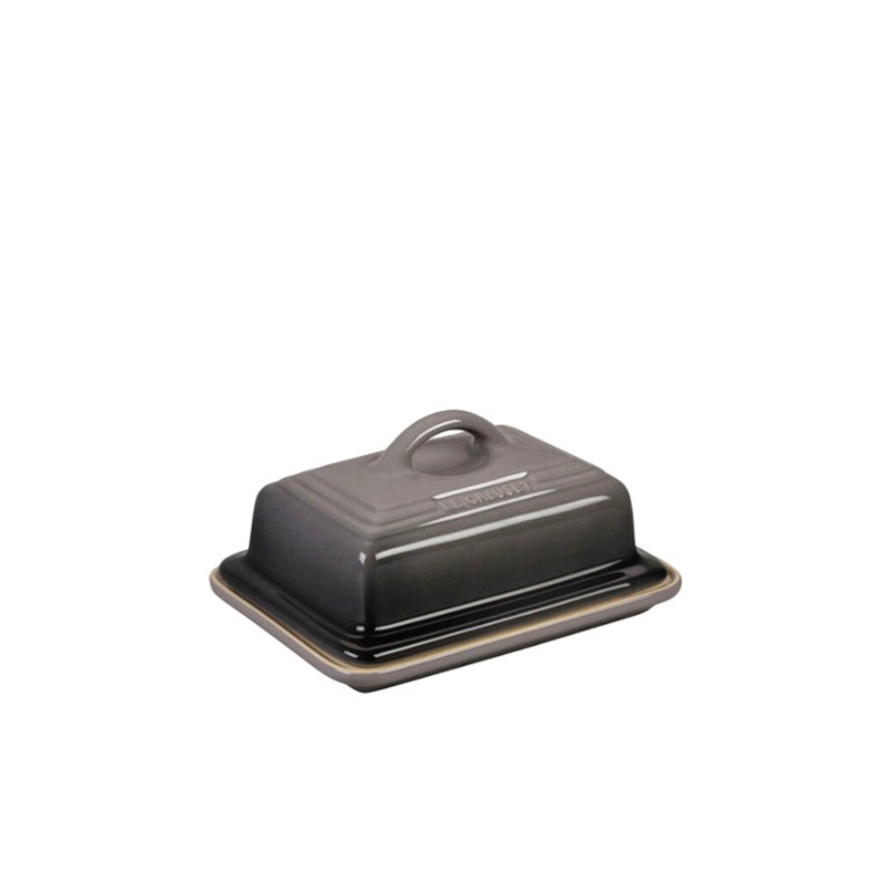 6.75" x 5" x 3.5" European Butter Dish - Oyster