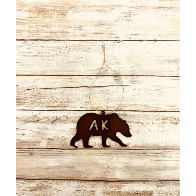 AK Grizzly Bear Ornament