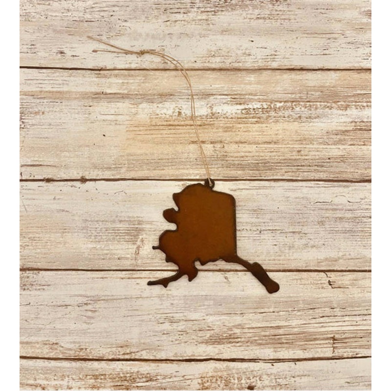 AK State Iron Ornament