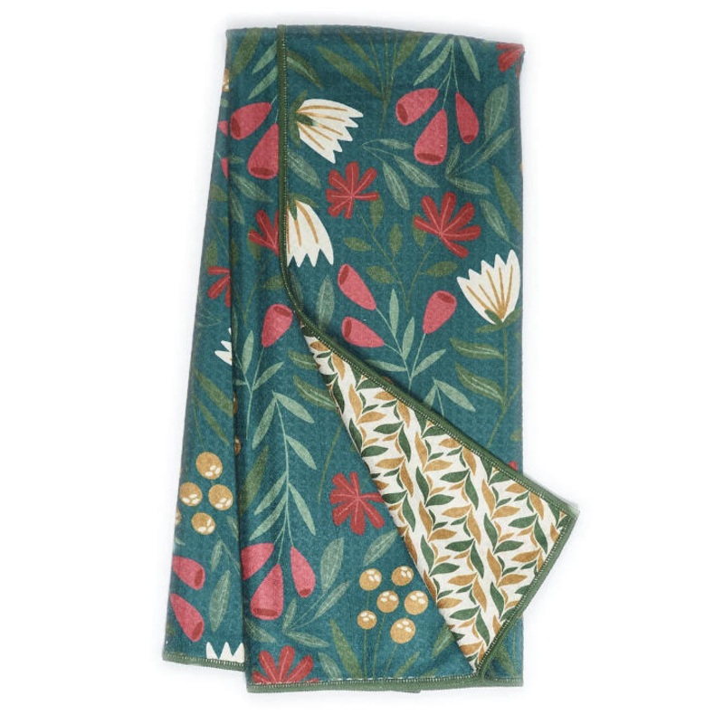 Anywhere Towel - Rev. Utopian Garden/Garden Green