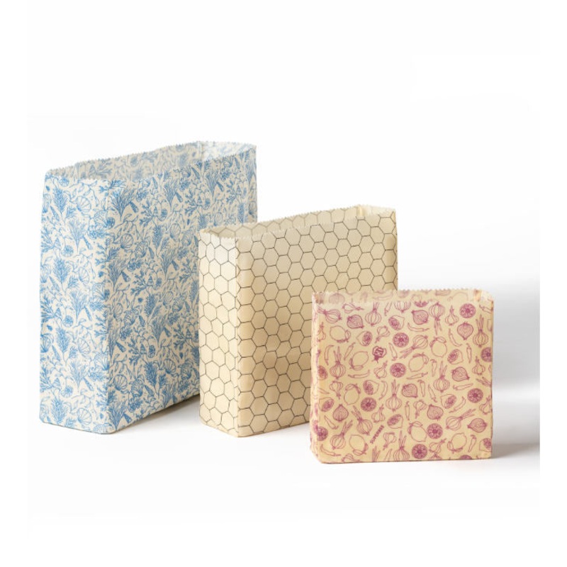 Beeswax Bread Bag Set of 3