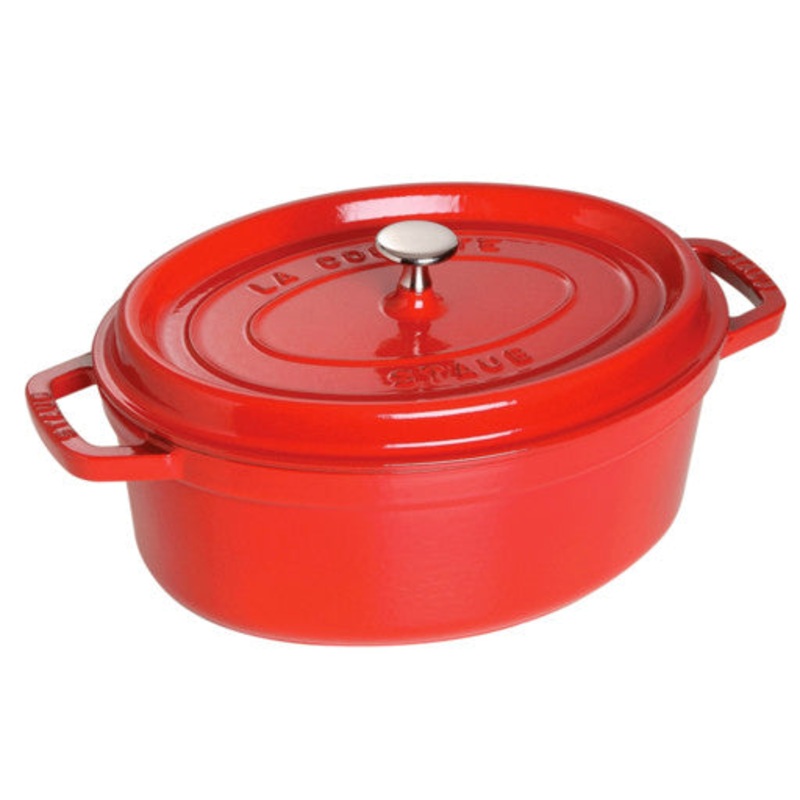 --CHERRY 8.5 QT OVAL COCOTTE
