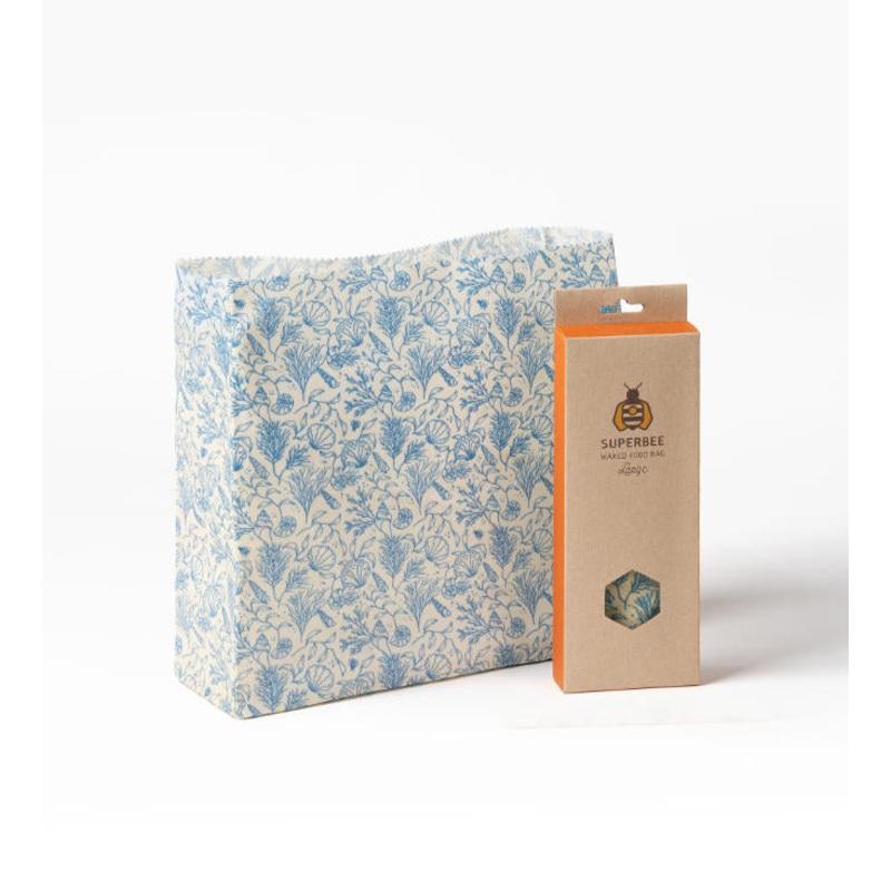 LG Beeswax Bread Bag Sea Floor