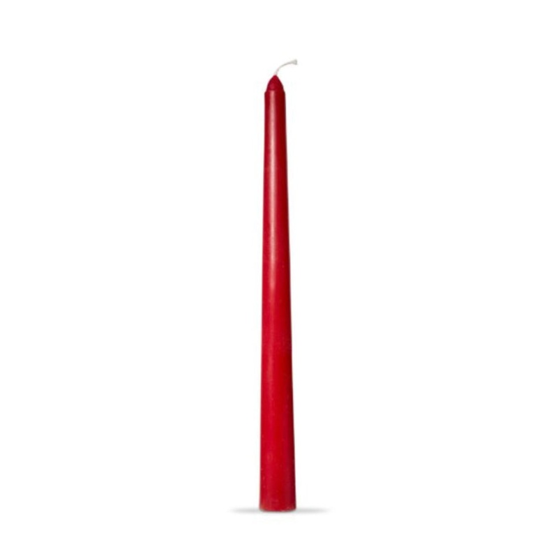 Red 12" Taper Candle S/4