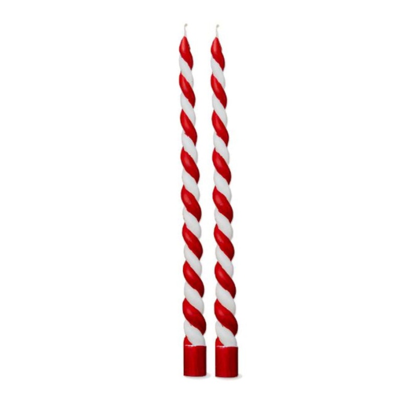 CHRISTMAS TWIST TAPERS S/2