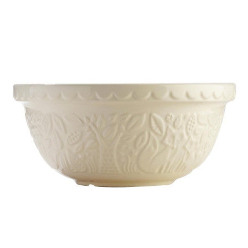 Cream Fox Mixing Bowl 11.75"