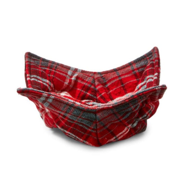 Red Some Like It Hot Plaid Bowl Cozy Red