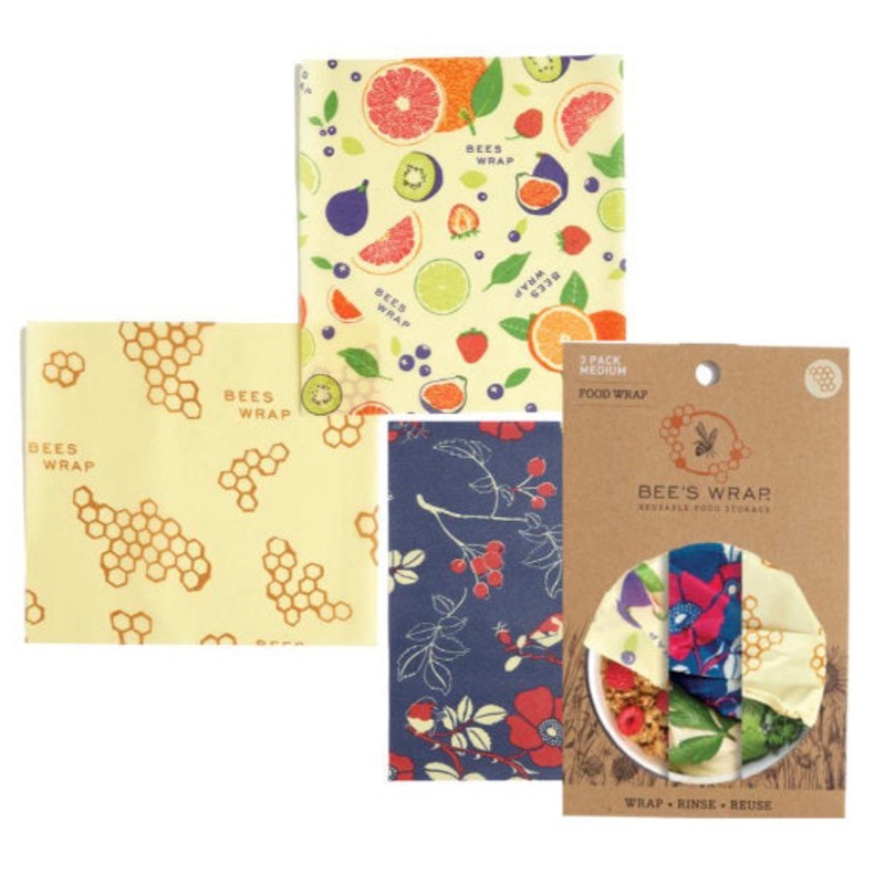 3 Pack Med. Assorted Bees Wraps
