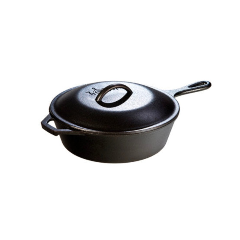 8" Cast Iron Deep Fryer W/Cover