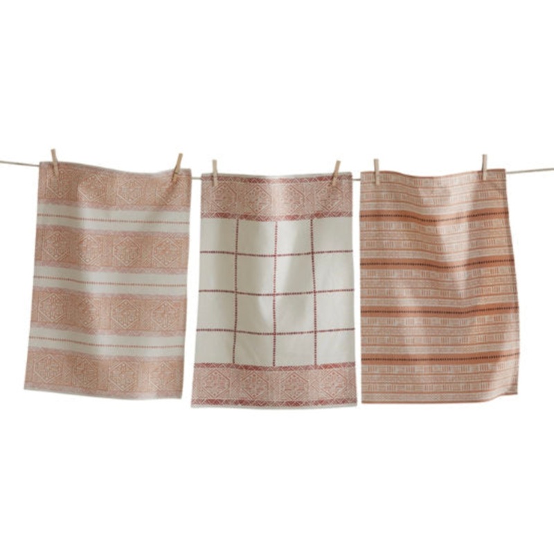 Coral Earth Dishtowel