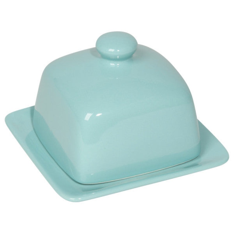 Eggshell Square Butter Dish