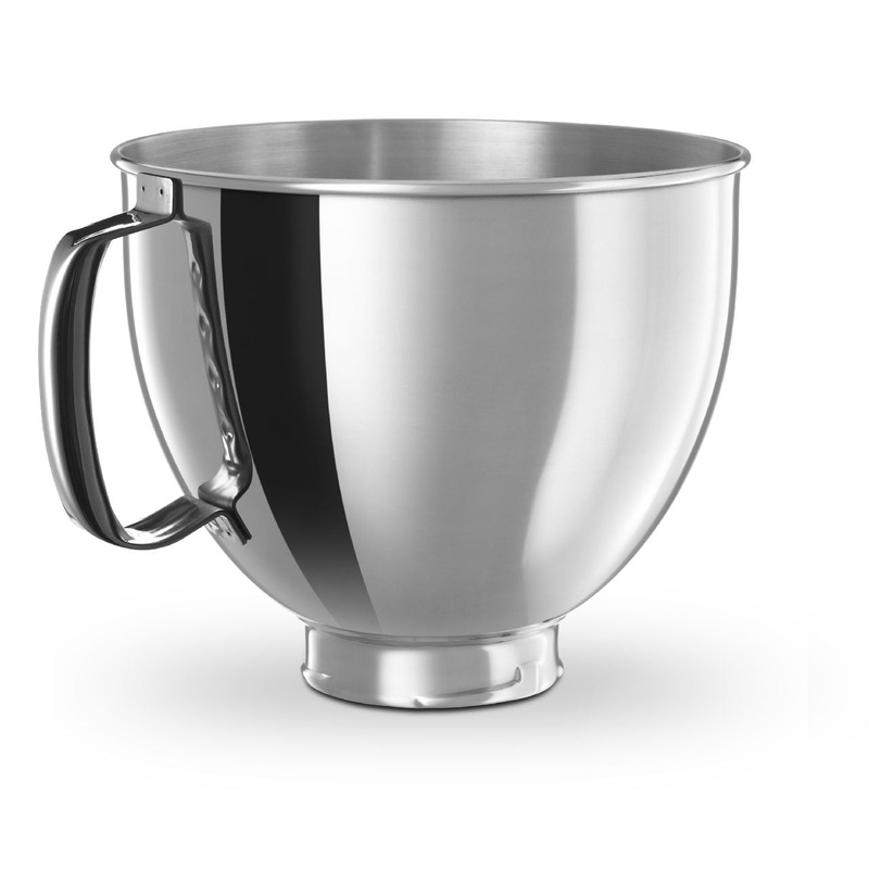 5-Qt. Tilt-Head Polished Stainless Steel Bowl